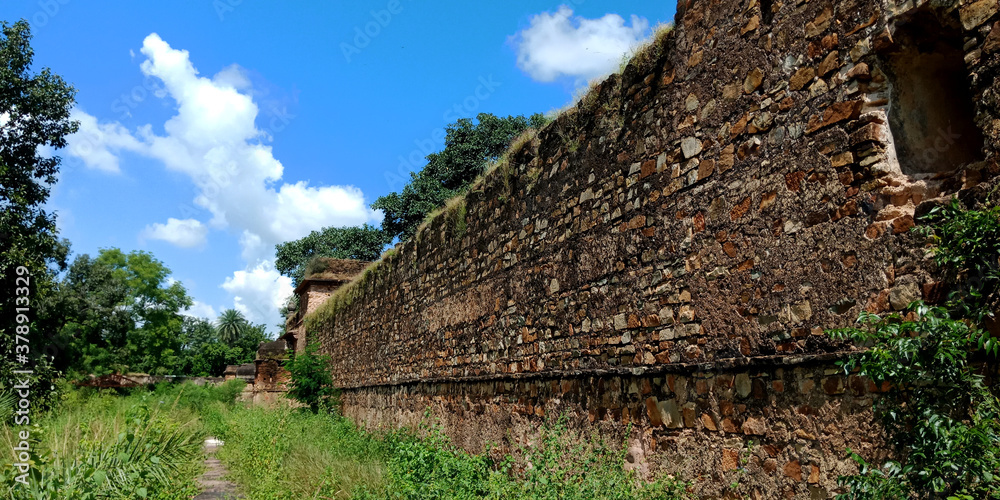Indian fort in forest background. Indian fort in forest background.