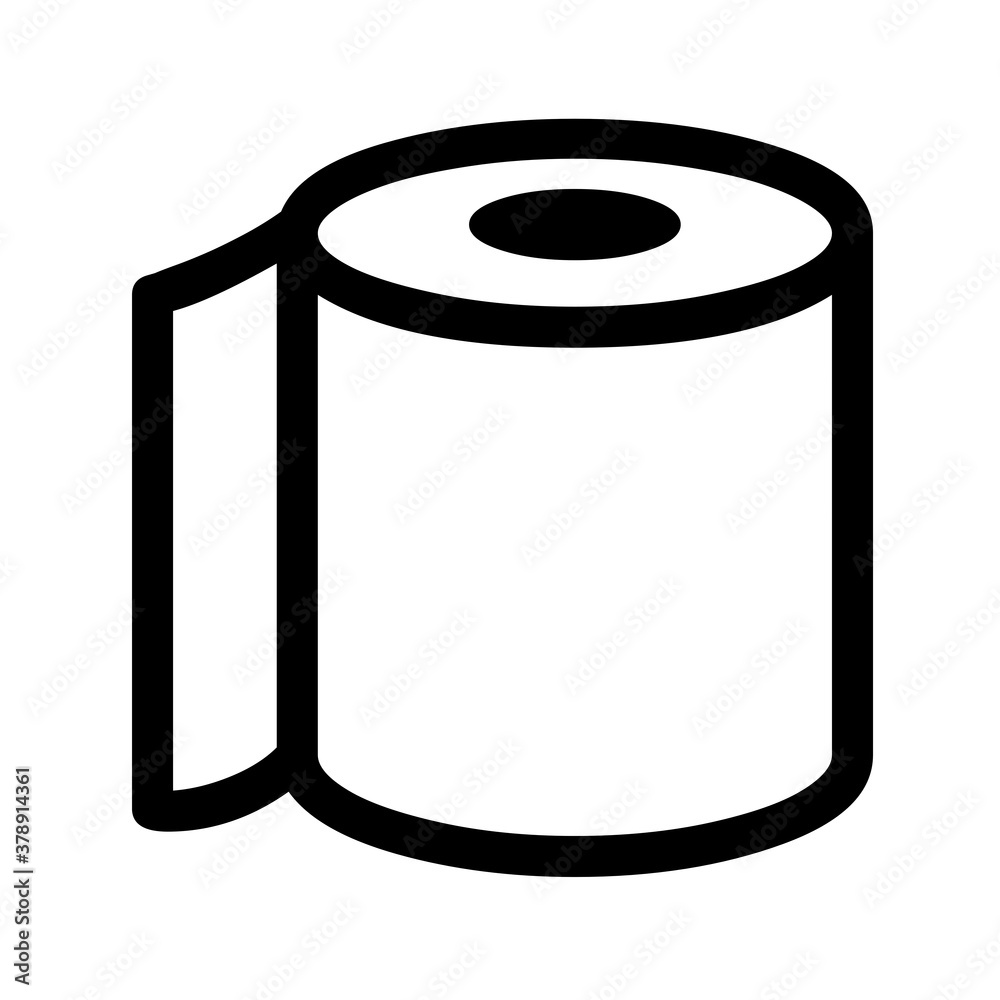 Toilet roll symbol icon Toilet roll symbol icon