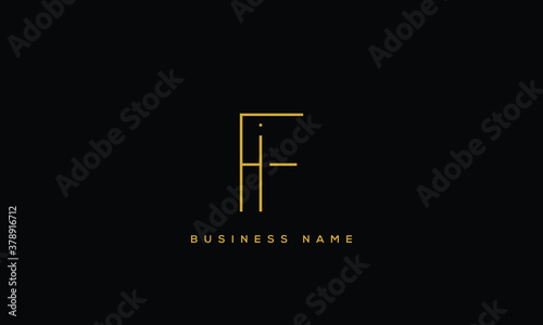 letter FI logo design vector