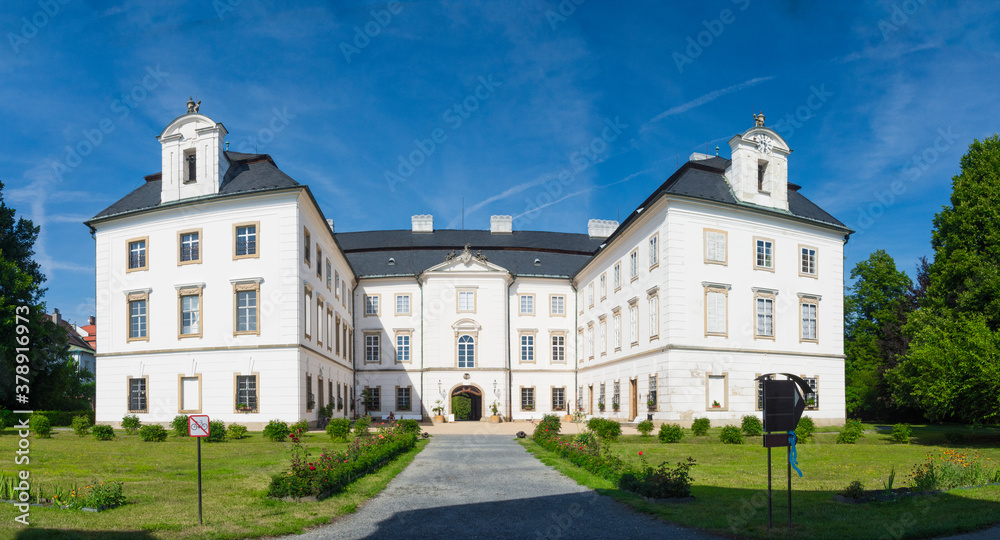 Czech chateau Vizovice. Place near Zlin city in central Moravia.