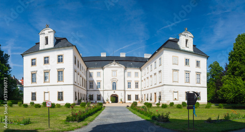 Czech chateau Vizovice. Place near Zlin city in central Moravia.