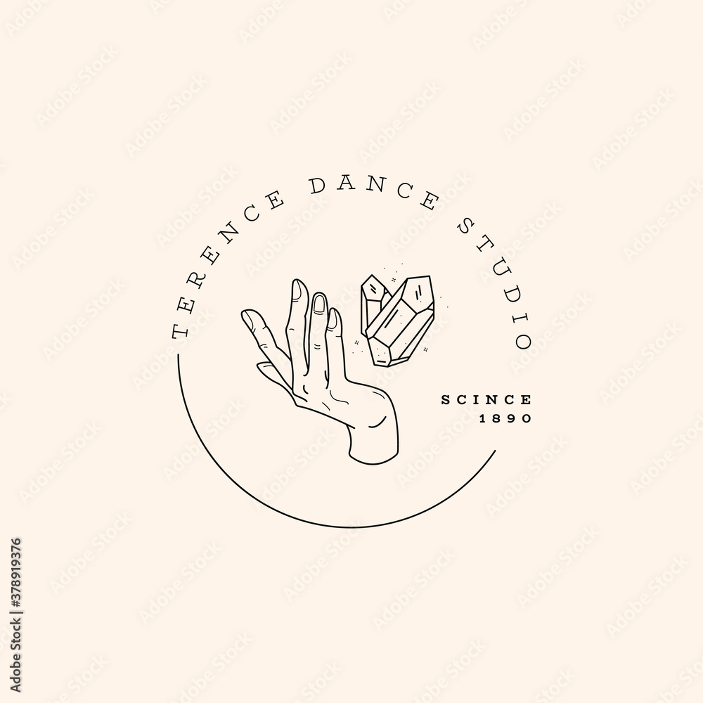 Hands set in simple flat esoteric boho style. Feminine hand logo collection with different symbol like space star planet, floral herb, moon and sun, heart love, eye, fire, drop. Vector illustration. Hands set in simple flat esoteric boho style. Feminine hand logo collection with different symbol like space star planet, floral herb, moon and sun, heart love, eye, fire, drop. Vector illustration.