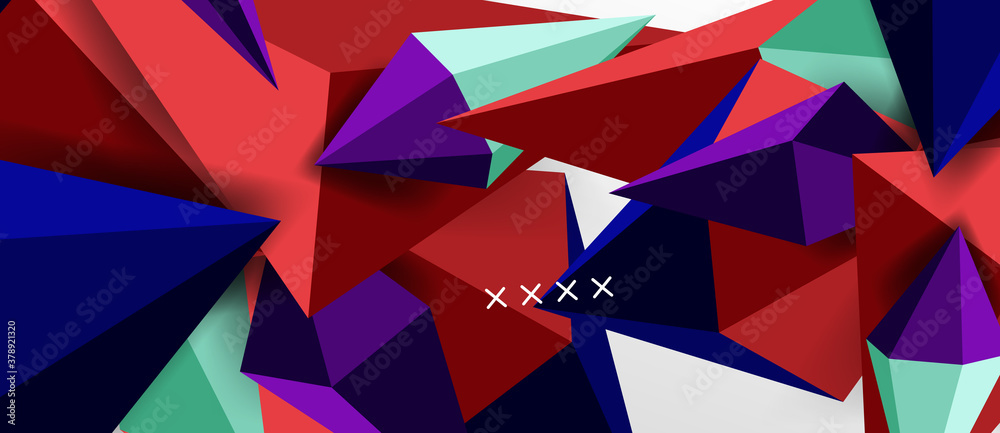 3d low poly abstract shape background vector illustration 3d low poly abstract shape background vector illustration