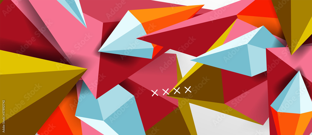 3d low poly abstract shape background vector illustration 3d low poly abstract shape background vector illustration