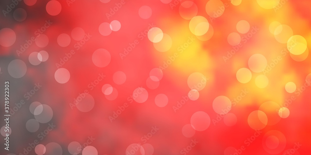 Dark Orange vector texture with circles. Abstract decorative design in gradient style with bubbles. New template for your brand book. Dark Orange vector texture with circles. Abstract decorative design in gradient style with bubbles. New template for your brand book.