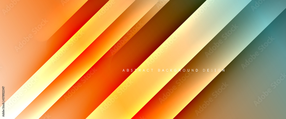 Obraz premium Fluid gradients with dynamic diagonal lines abstract background. Bright colors with dynamic light and shadow effects. Vector wallpaper or poster