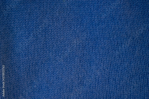 blue cashmere knitted natural sweater close up