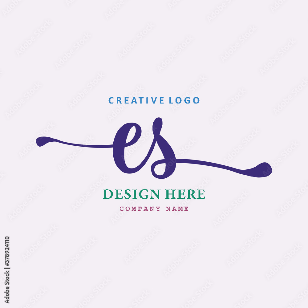 logo arrangement of the letters ES. simple, elegant, easy to understand and authoritative logo arrangement of the letters ES. simple, elegant, easy to understand and authoritative