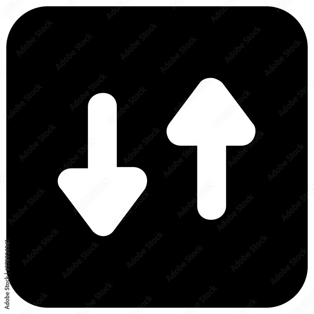 Opposite arrows, directional arrows in modern solid style
Opposite arrows, directional arrows in modern solid style