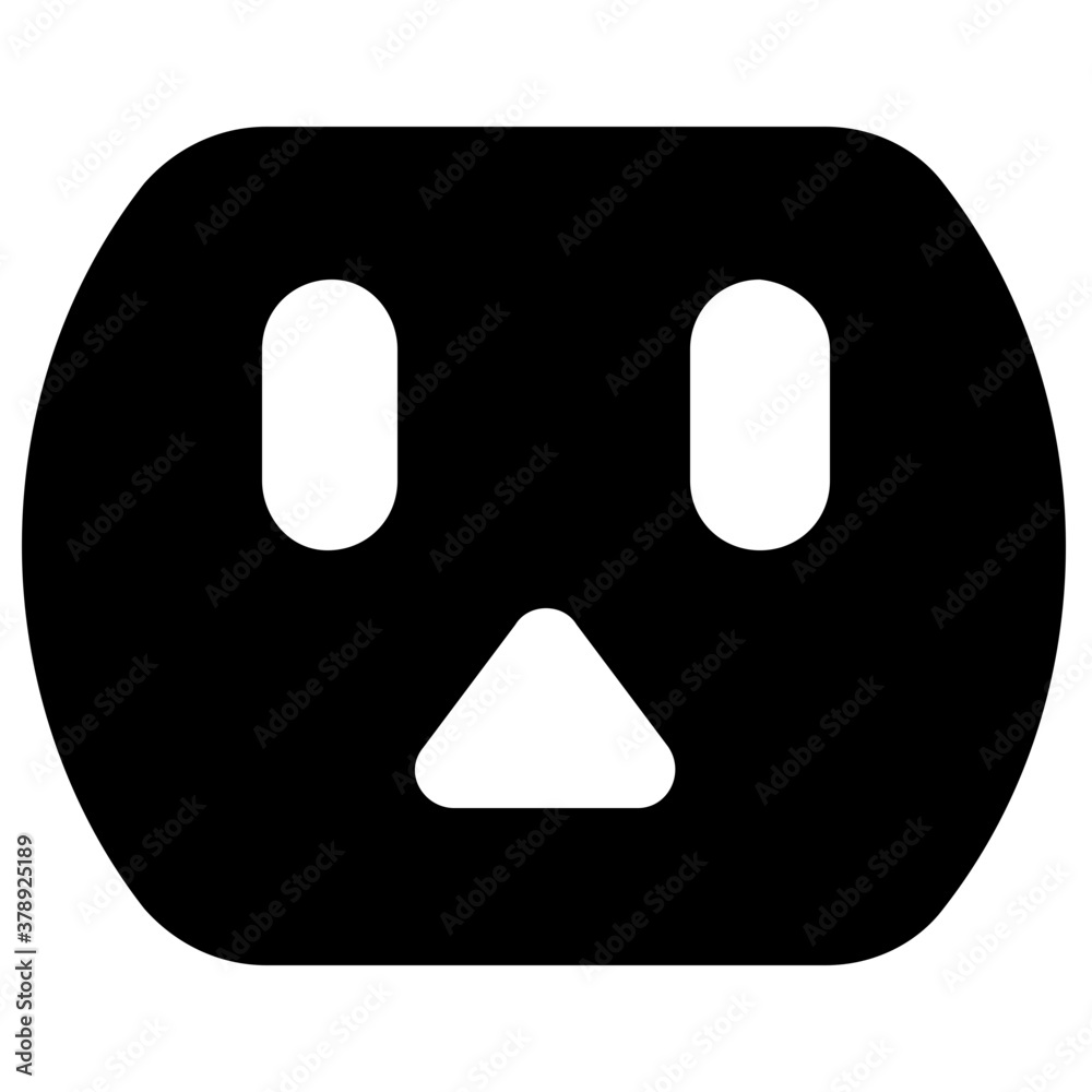 Solid design of socket icon, electrical outlet vector
Solid design of socket icon, electrical outlet vector