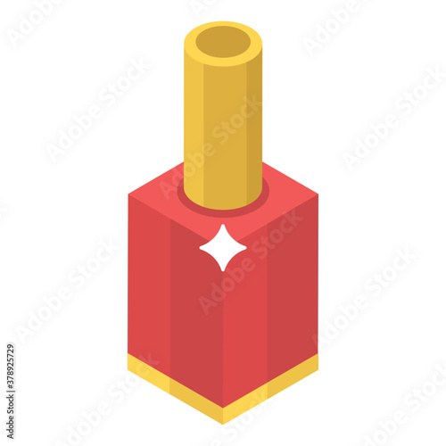 
Icon of nail polish, a lacquer that apply on nails for decoration and protection of nail plates 
