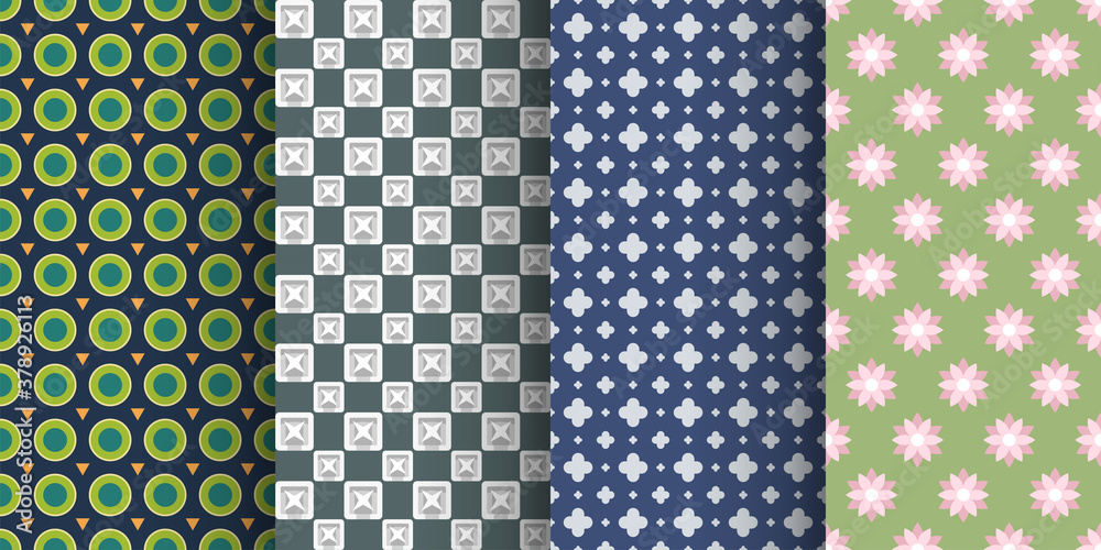 complex calm seamless pattern backs in set complex calm seamless pattern backs in set