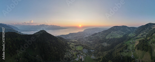Amazing panorama above the alps and the Swiss riviera.  © Swissguylover