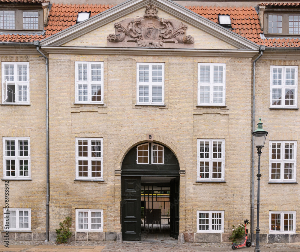 Fassade, Kopenhangen, Aufsicht, historisch