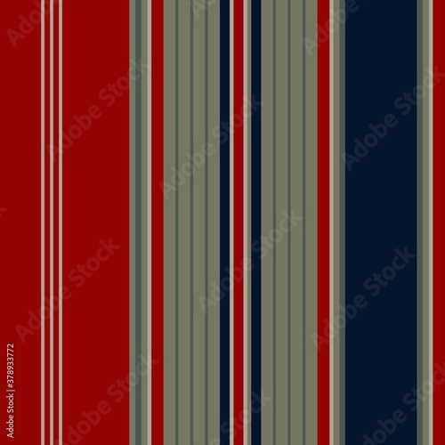 fabric Retro Color style seamless stripes pattern. Abstract vector background.