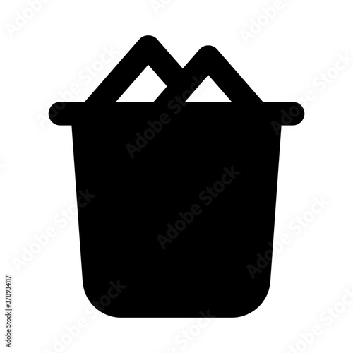
Waste disposal vector in editable filled style 
