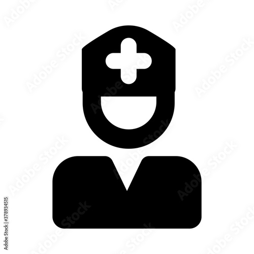 
A person avatar with plus sign symbolizing to be part of medical practitioner
