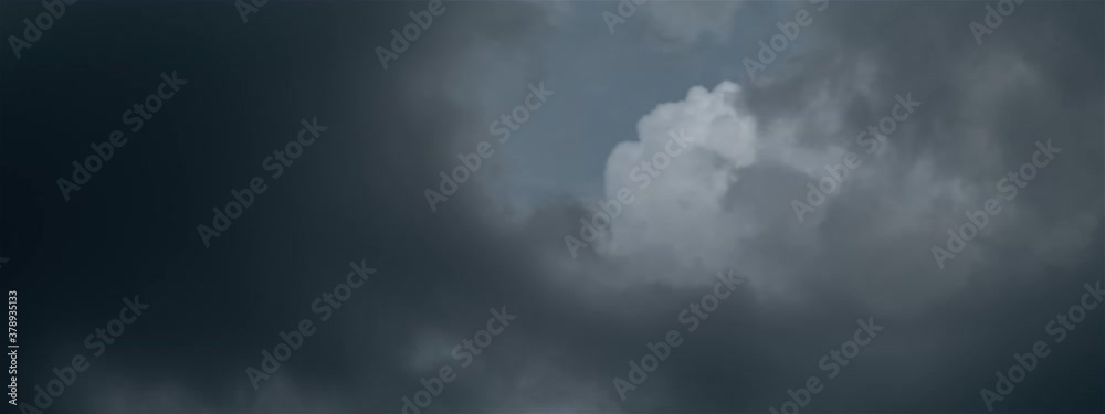 Dark Storm Clouds Covering The Sky Timelapse Anamorphic
