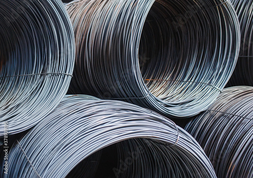 Foto building armature are located in the warehouse of metallurgical products