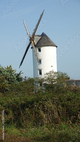 Moulin à vent de Kerbourg dans La Brière vers Guérande