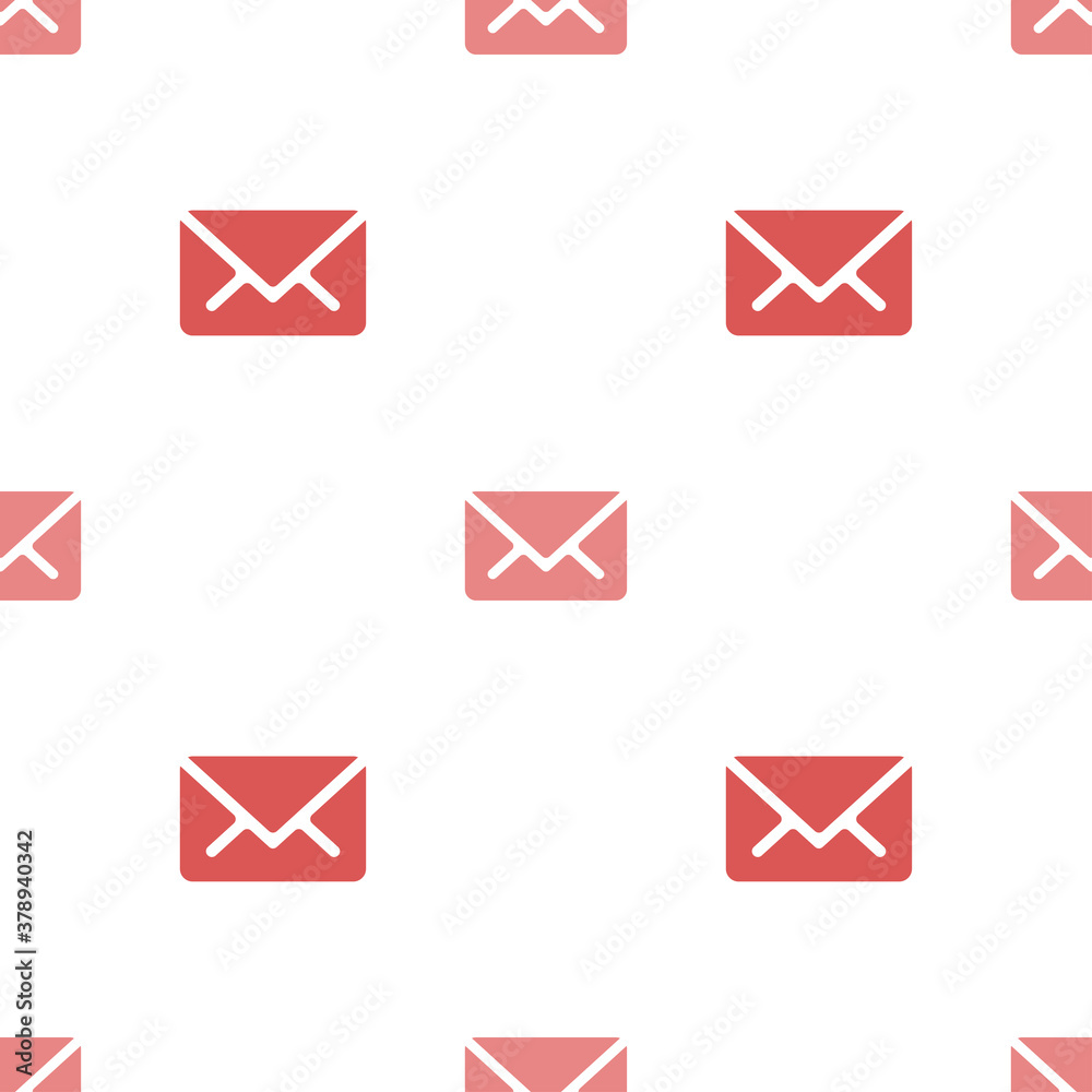 Email message seamless red on white pattern background mail document message correspondence Email message seamless red on white pattern background mail document message correspondence
