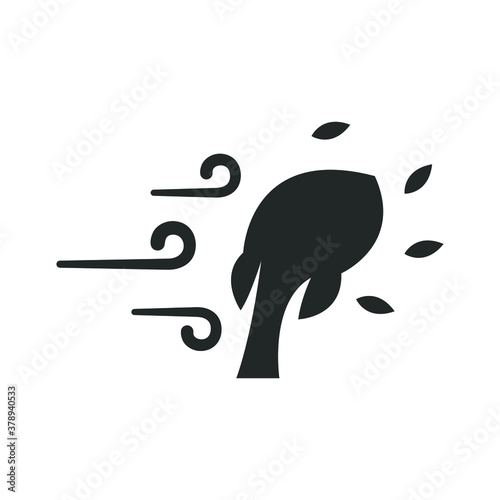 Strong wind icon