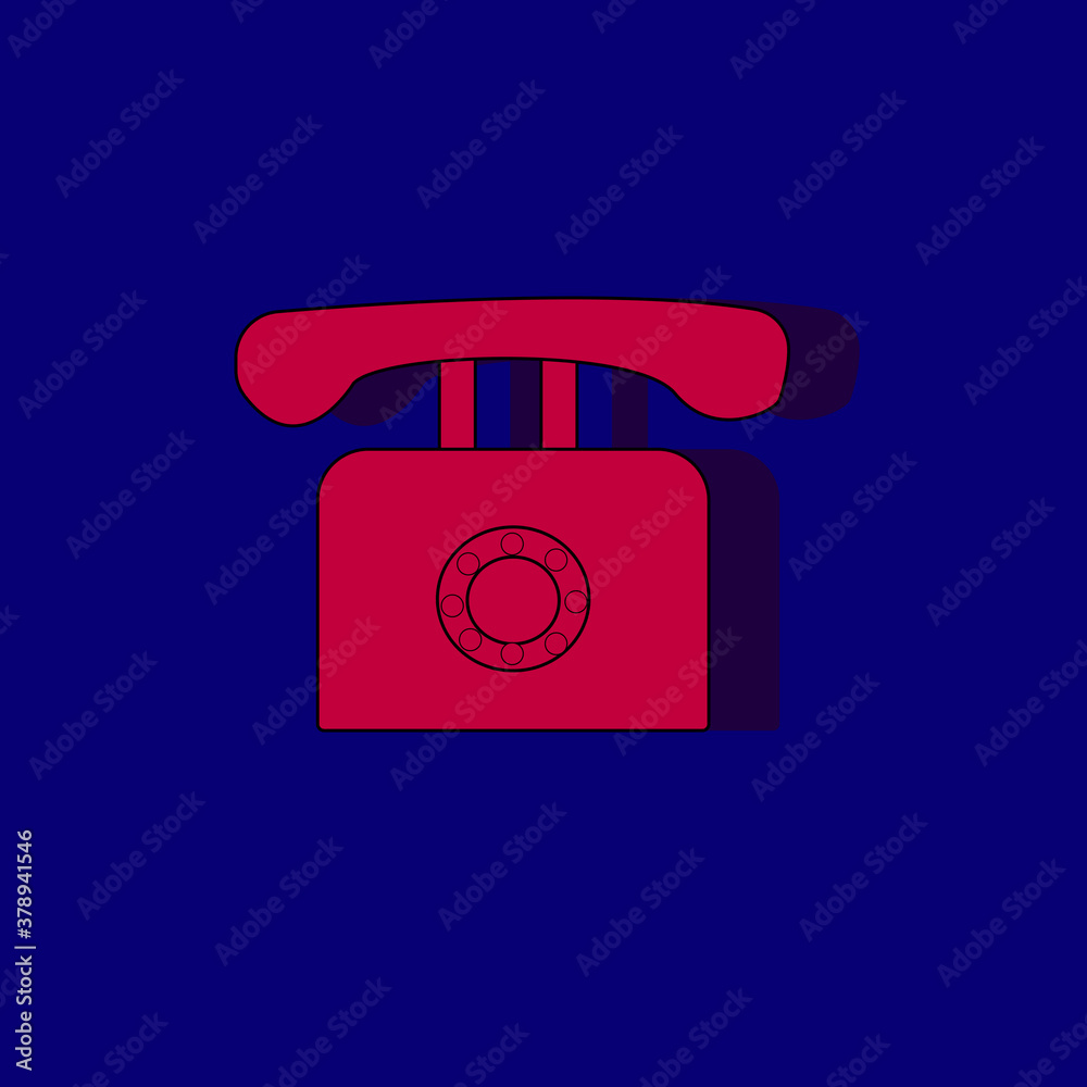 web icon phone number on a blue background for the interface web icon phone number on a blue background for the interface
