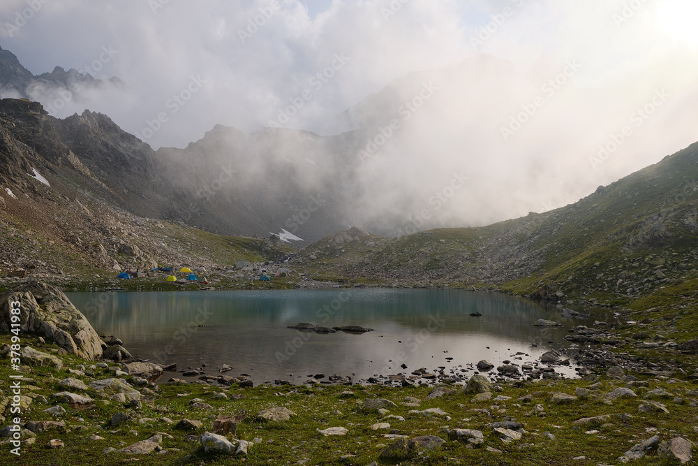 Sofia lakes in the mountains of Arkhyz, Russia
Sofia lakes in the mountains of Arkhyz, Russia