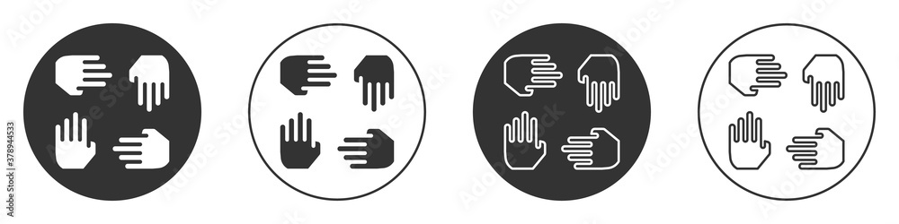Black Project team base icon isolated on white background. Business analysis and planning, consulting, team work, project management. Developers. Circle button. Vector. Black Project team base icon isolated on white background. Business analysis and planning, consulting, team work, project management. Developers. Circle button. Vector.
