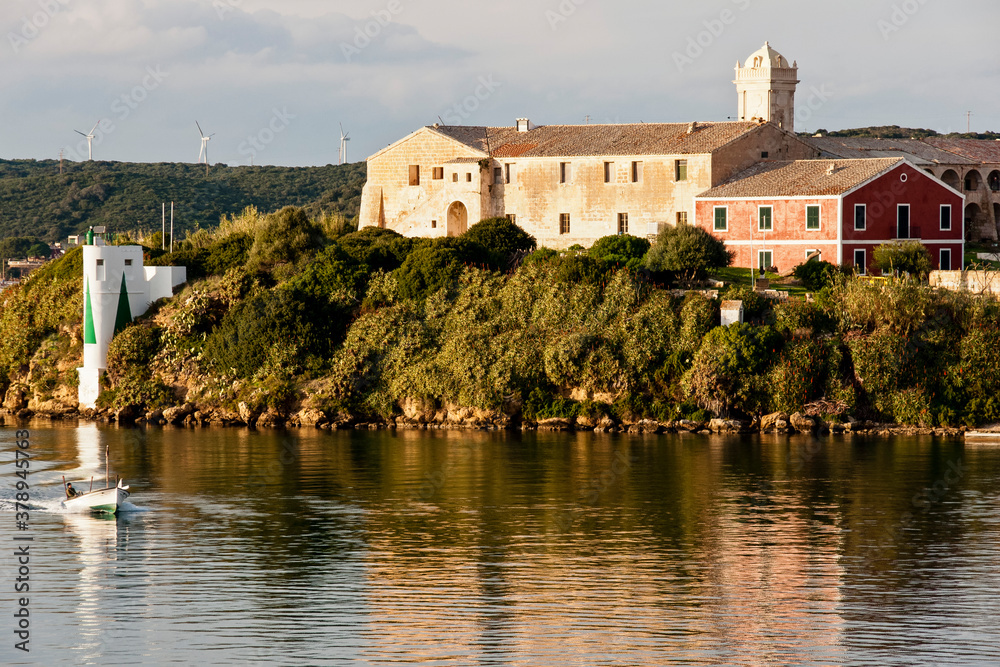 Fototapeta premium Illa del Rei. Puerto de Maó.Menorca.Balearic islands.Spain.