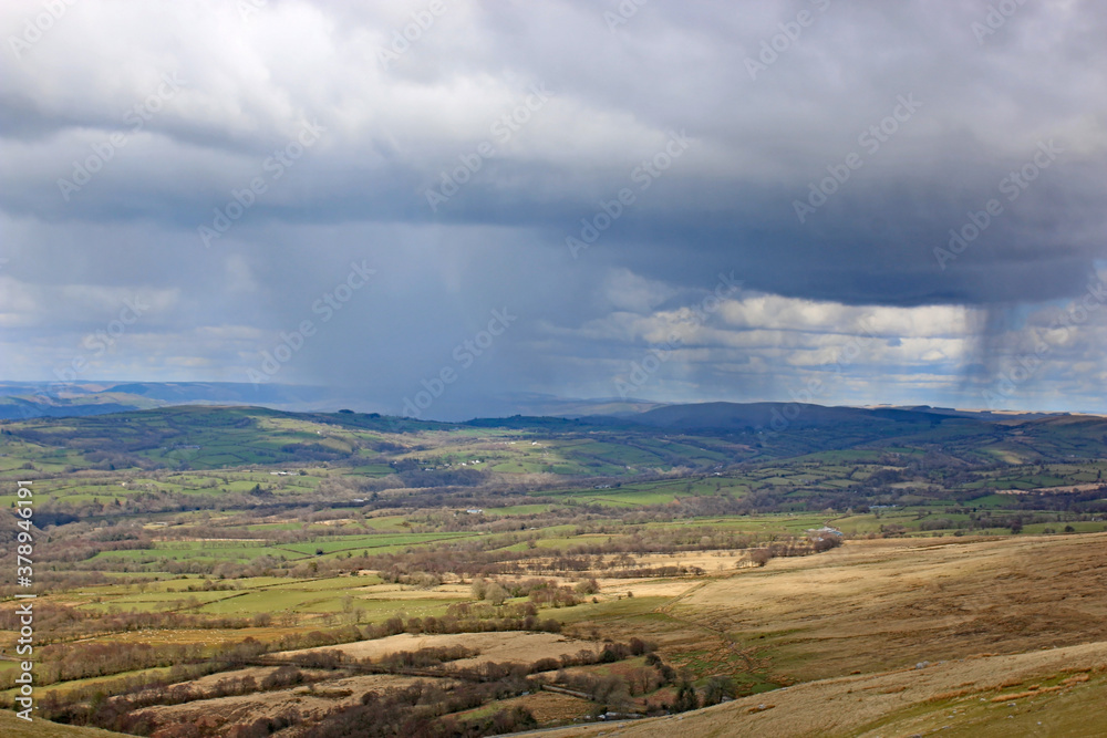 Black mountains in Wales	