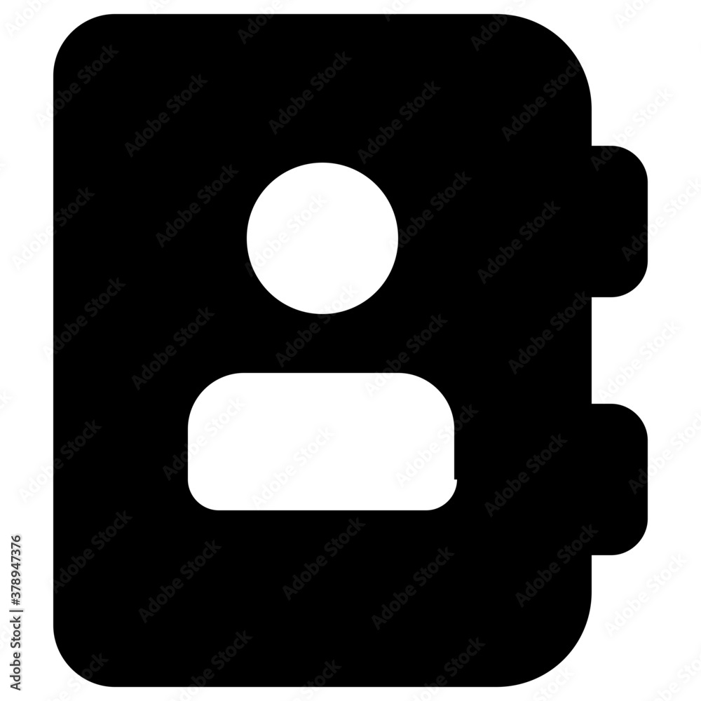 Phone book icon in trendy editable style, contacts book
Phone book icon in trendy editable style, contacts book