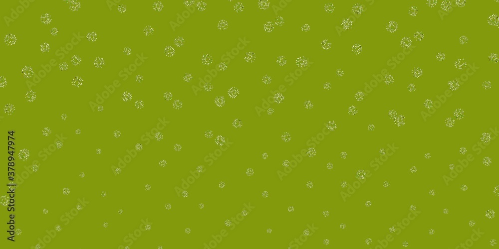 Light gray vector doodle background with flowers.