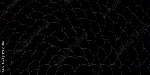 Dark Blue, Yellow vector background with bubbles. Abstract illustration with colorful spots in nature style. Pattern for business ads.