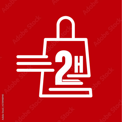 achat sur internet concept- livraison 2H