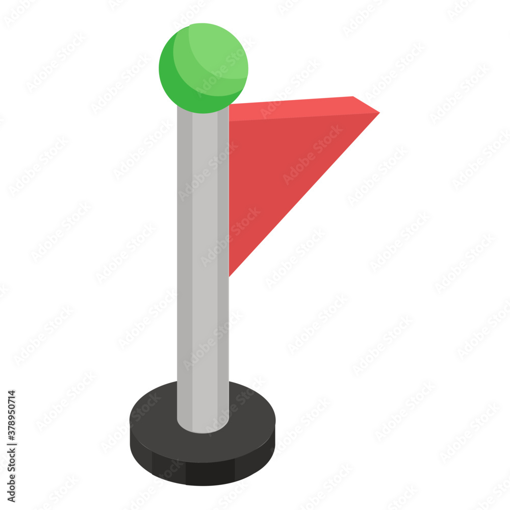 Destination depicted by map flag vector in isometric design.
Destination depicted by map flag vector in isometric design.