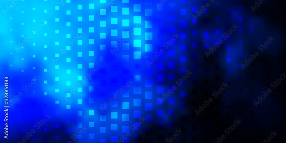 Dark BLUE vector background in polygonal style. Abstract gradient illustration with rectangles. Pattern for websites, landing pages.