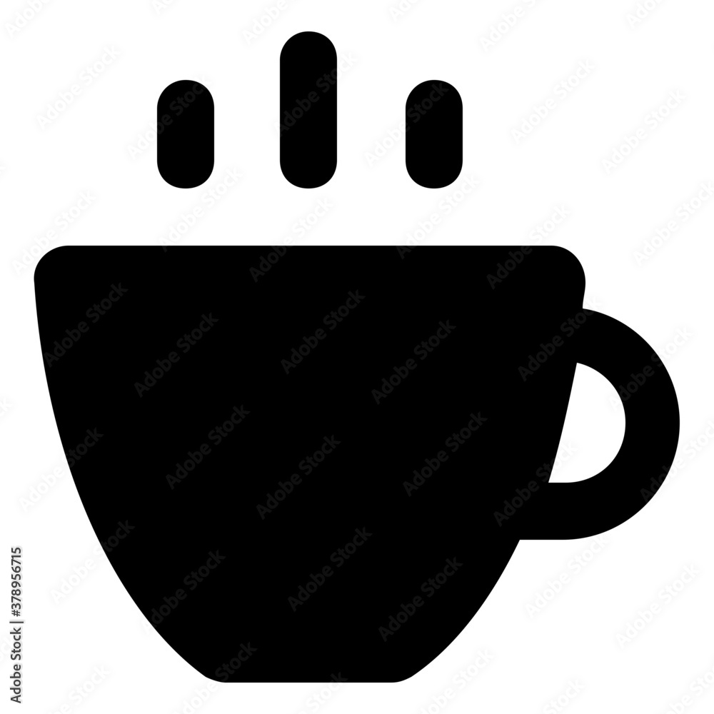 A vector of hot tea in editable filled style
A vector of hot tea in editable filled style