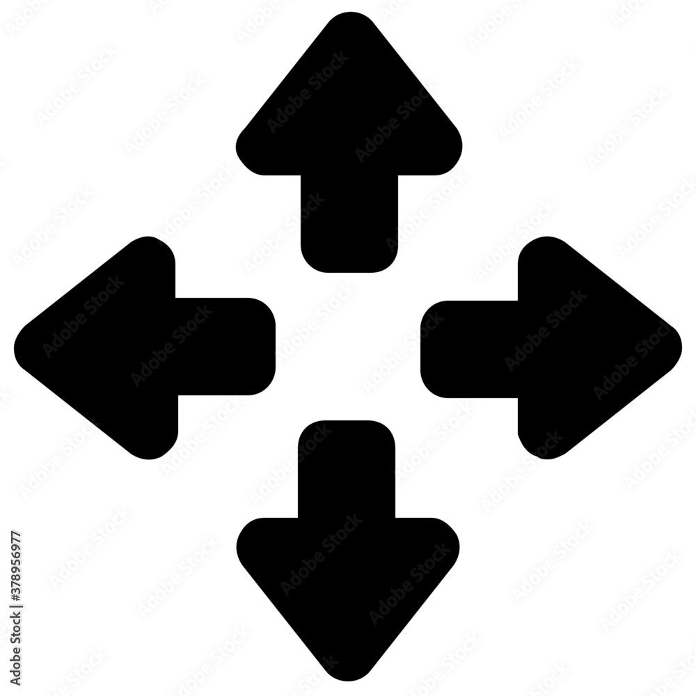 An icon of expand arrow in editable filled style
An icon of expand arrow in editable filled style