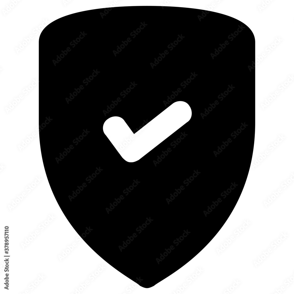 Check mark on shield, vector style of authorized shield
Check mark on shield, vector style of authorized shield