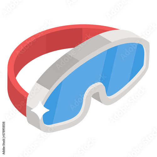 
A protective eyewear gadget, military glasses icon
