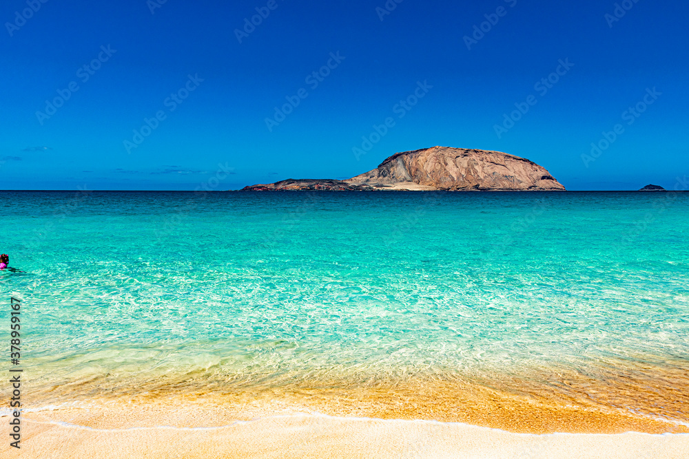 Fototapeta premium Paisajes de la isla Graciosa de Lanzarote