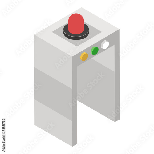
Isometric vector design of checkpoint security icon
