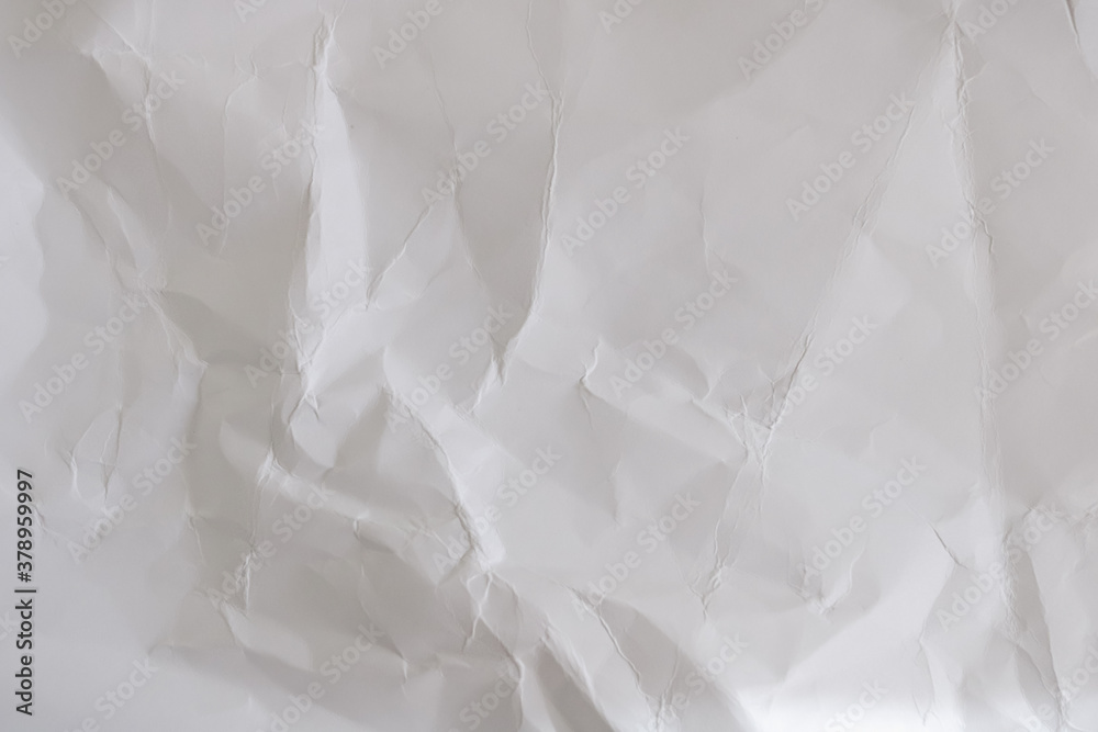 Fototapeta premium White texture crumpled paper background