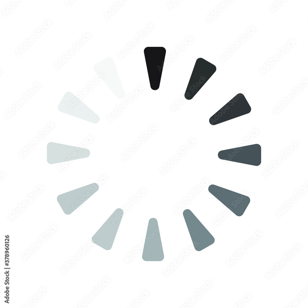 Load bar for mobile apps. Radial load, update or download diagram icon of progress bar, minimal flat design. Load bar for mobile apps. Radial load, update or download diagram icon of progress bar, minimal flat design.