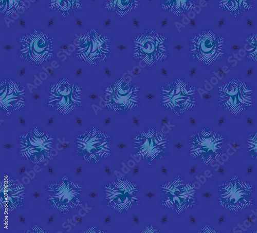 blue abstract illustration on dark blue background