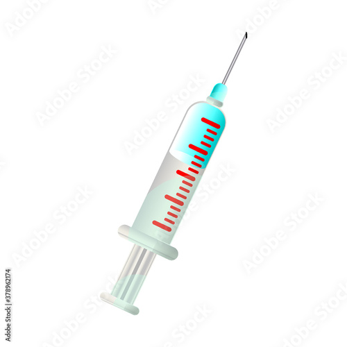 syringe isolated on white