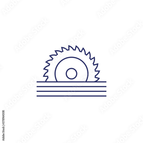 sawmill and lumber line icon