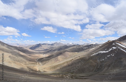 landscape with snow in moore plains tanglang la  © suchit