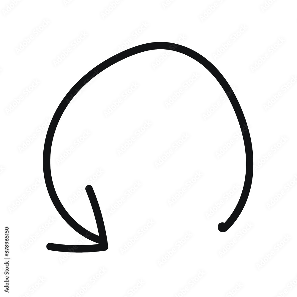 Hand Drawn Marker Icon. Arrow, circle, delete, line, marker, smudge, up, down, thin line web symbol on white background - vector illustration eps10 Hand Drawn Marker Icon. Arrow, circle, delete, line, marker, smudge, up, down, thin line web symbol on white background - vector illustration eps10